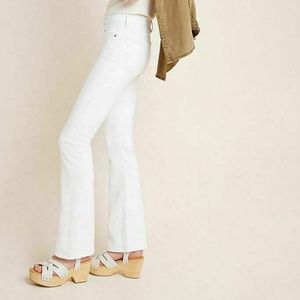 Citizens of Humanity Emannuelle Mid-Rise Slim Bootcut White Denim Jeans Size 24
